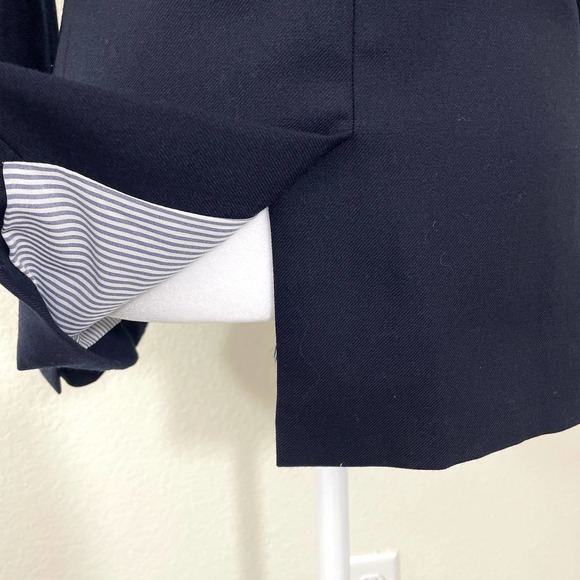J. Crew Parke Blazer Jacket Wool Navy Blue Size 2 - Picture 11 of 14